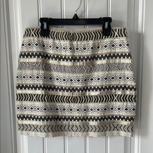 Chelsea & Violet Embellished Patterned Mini Skirt (size XS)